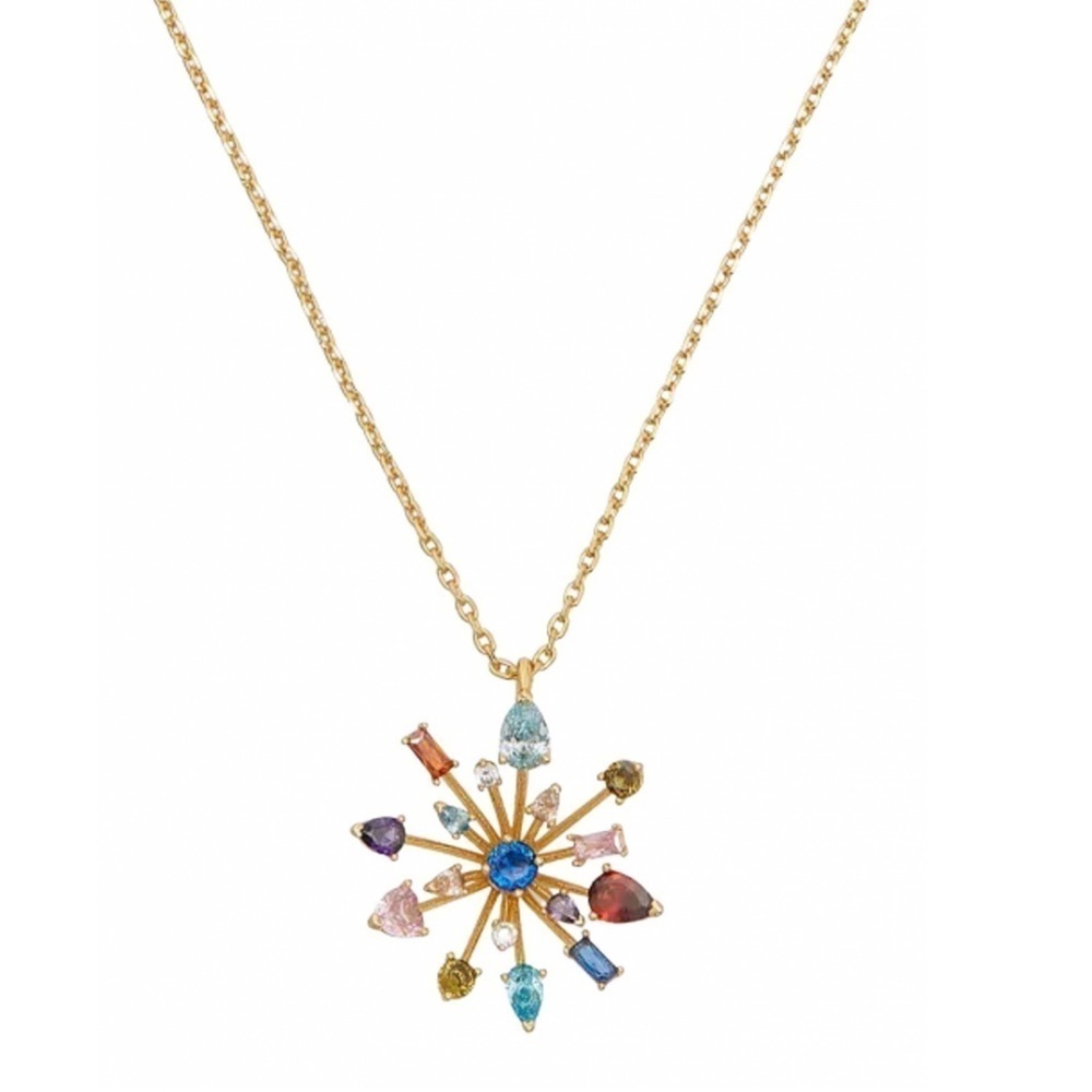 KATE SPADE • Firework Floral Pendant Necklace